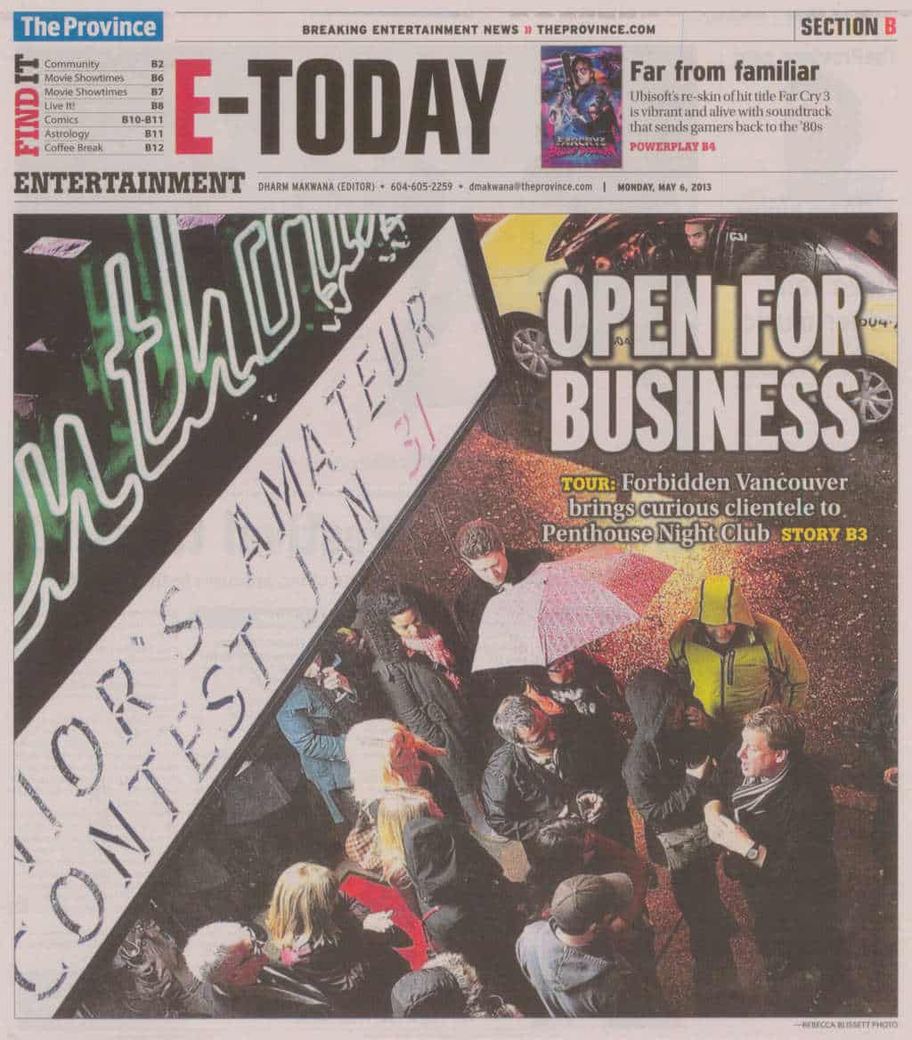 The Province Newspaper Clipping