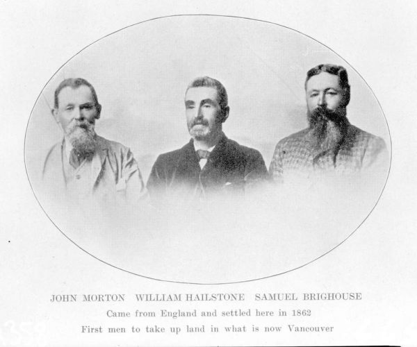 The haunted history of Deadman’s Island 2 John Morton, William Hailstone, and Samuel Brighouse - BC Archives