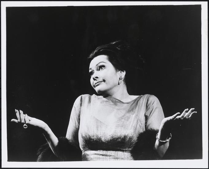 Vancouver's Vampire Vixen 6 Yvonne De Carlo as Carlotta Campion in "Follies" - Museum of the City of New York
