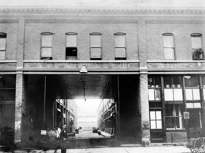 Canton Alley, 1910 – Yip Sang's Chinatown Legacy Canton Alley looking south from Pender Street, ca. 1910. About half of the alley was built and owned by Yip Sang, who became the richest man in Chinatown by supplying cheap labour to the CPR and other interests. He was also a successful merchant, selling opium and other goods in Market Alley. City of Vancouver Archives # 689-56.