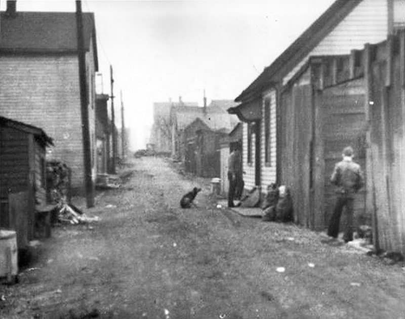 Hogan’s Alley, 1937 – Vancouver Sun Photo Hogan's Alley in 1937. Photo from the Vancouver Sun.
