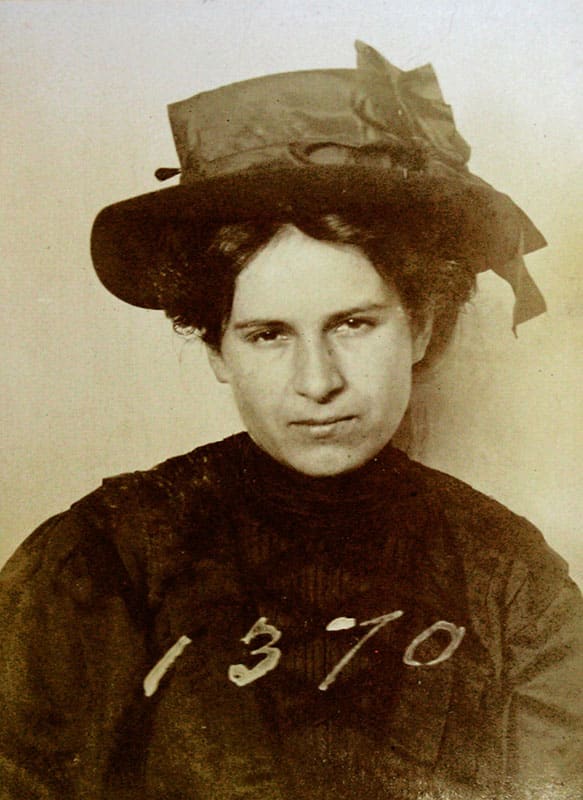 Rosie Dupuis Arrested in 1907 Rosie Dupuis was a prostitute working out of 23 Canton Alley when she was arrested in 1907 during the clean up of the sex trade from Chinatown. City of Vancouver Archives, VPD series #S202, Loc. 37-C-9.