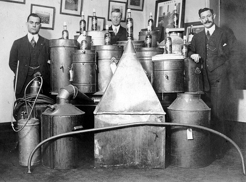 A Boozy History of Prohibition in Vancouver 11 Dry Squad still seizure, ca. 1917. City of Vancouver Archives #480-215.