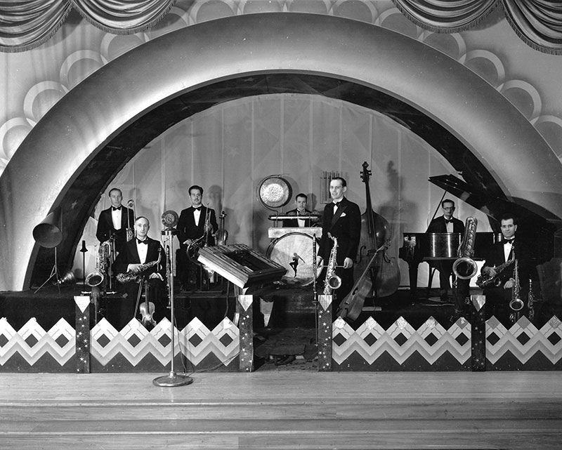 A Boozy History of Prohibition in Vancouver 24 The Commodore Orchestra, 1933, in the Commodore Ballroom, which was built with rum running money by George Riefel. Photo by Stuart Thomson, City of Vancouver Archives #99-4293
