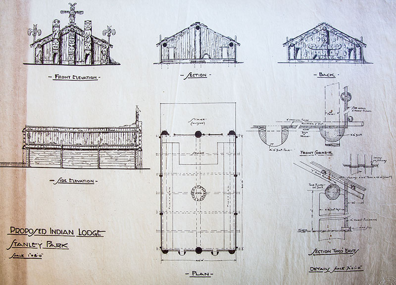 5 Secret Stories from Stanley Park 5 Indian village architectural drawing prepared for the Art, Historical, and Scientific Association by Henry EC Carry, 1923. City of Vancouver Archives #VPK S98, map cabinet 271, drawer 4, folder 13.