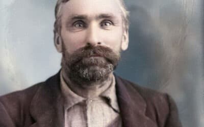 Mugshot of Tar Flat resident William Rutt, aka, Billy the Rat, 11 January 1902. He was sentenced for stealing blankets from an Indigenous woman. City of Vancouver Archives #480-456.