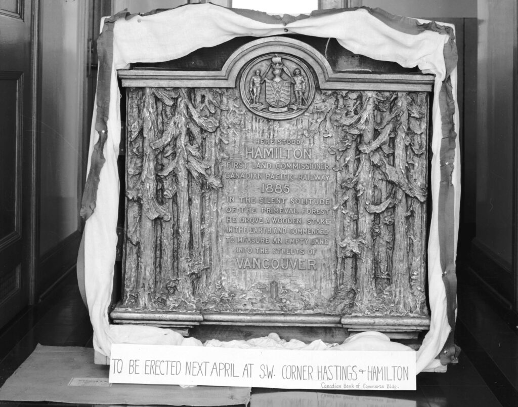 The Man Who Named Vancouver's Streets... and Barely Escaped With His Life 5 commemorative stone